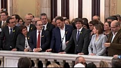 Dos millones de euros de fianza para 14 exmiembros del govern catalán