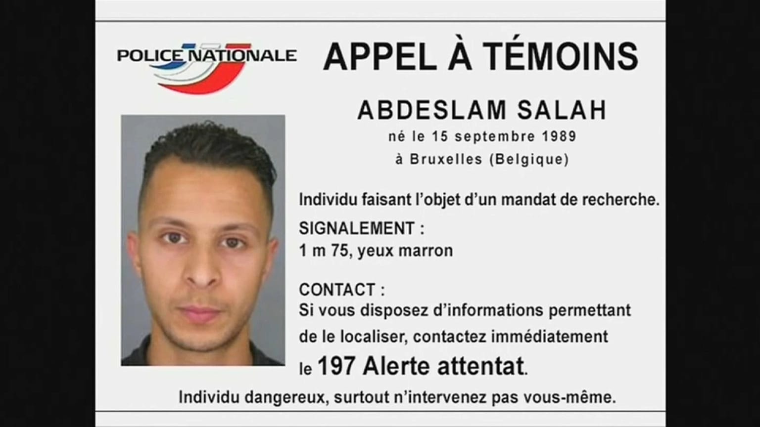 Abdeslam justifica los ataques de Paris 