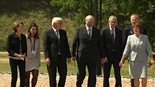 Bundespräsidenten gedenken in Maly Trostenez
