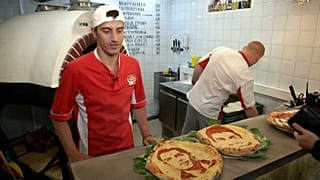 Russische Pizzakunst