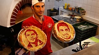  Pizzaművészet a focivébén