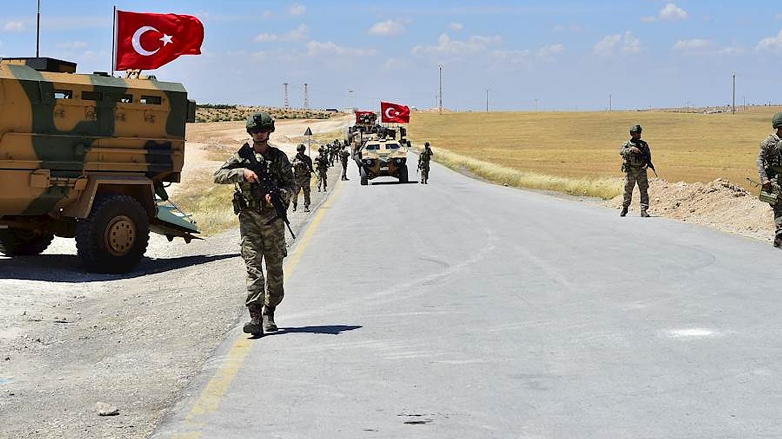 TSK'dan Menbiç çevresinde yedinci devriye