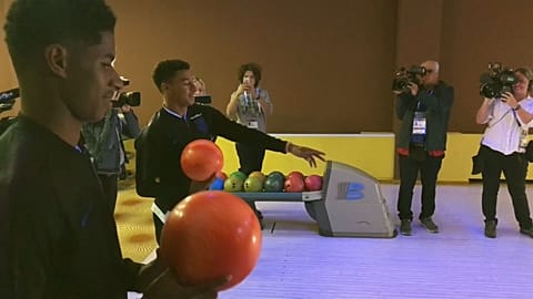 Fun and games for England's Kane, Rashford and Lingard