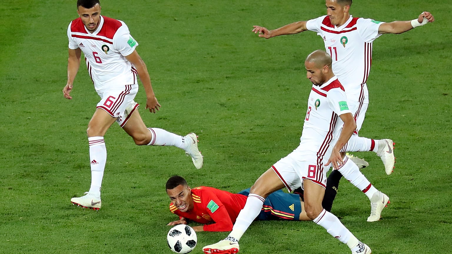 من مواجهة المغرب وإسبانيا