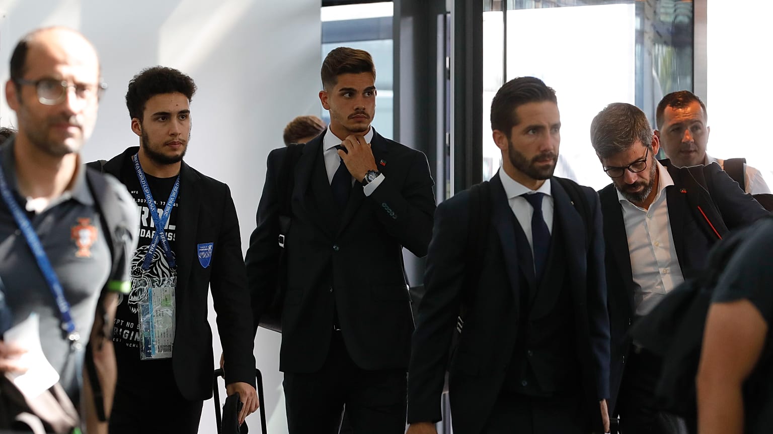 Receção calorosa à seleção portuguesa