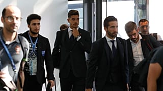 Receção calorosa à seleção portuguesa