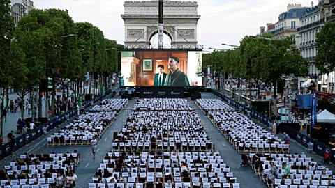 Paris'te açık hava sineması