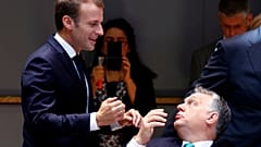 French President Emmanuel Macron Hungarian Prime Minister Viktor Orban