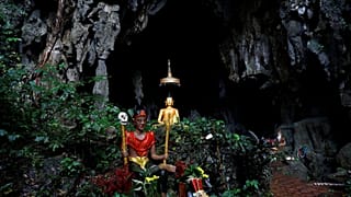 Thaïlande : grotte de Tham Luang, où les enfants ont été retrouvés en vie.