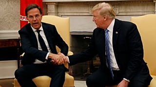 Watch: Dutch PM Rutte interrupts Trump over trade deal claims