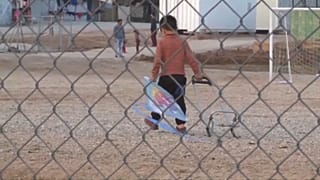 من أحد مخيمات اللجوء في أوربا