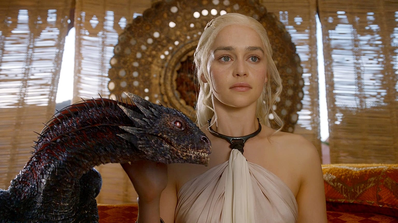 Emilia Clarke as Daenerys Targaryen in the series 'Game of Thrones'