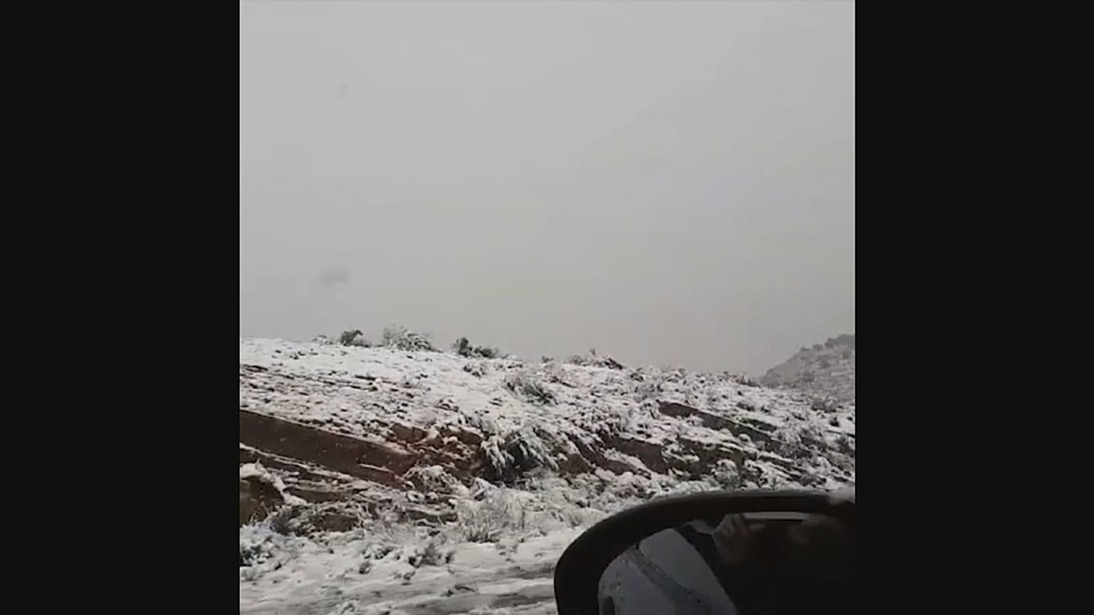 Nevadas en el sur de Sudáfrica