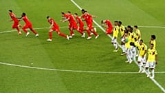 Colômbia e Inglaterra levaram para prolongamento o duelo pelos "quartos"