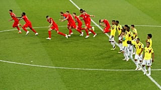 Colômbia e Inglaterra levaram para prolongamento o duelo pelos "quartos"