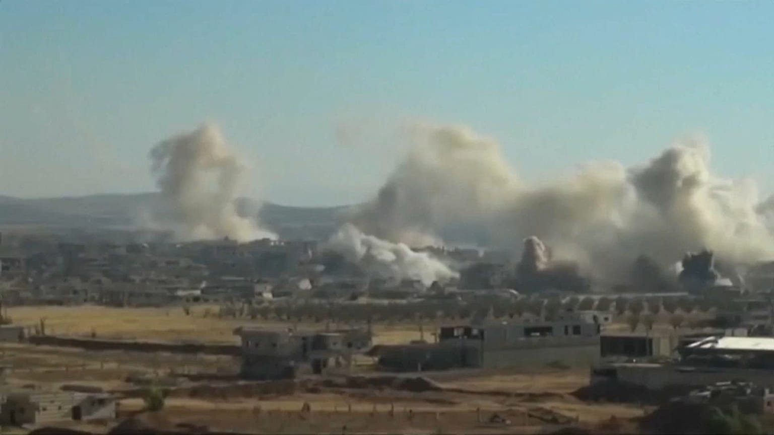 Russian airstrikes help push Syrian rebels back in Deraa province