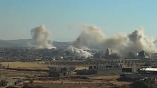 Russian airstrikes help push Syrian rebels back in Deraa province