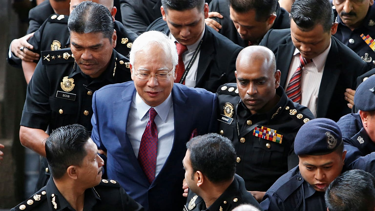 Former Malaysian prime minister Najib Razak