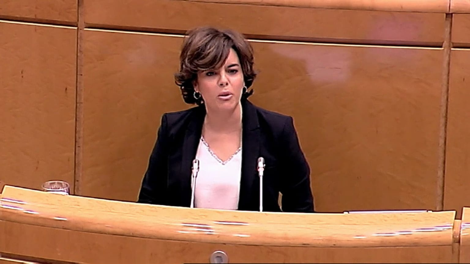 Sáenz de Santamaría gana las primarias del PP