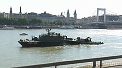 Elisabeth bridge across the Danube
