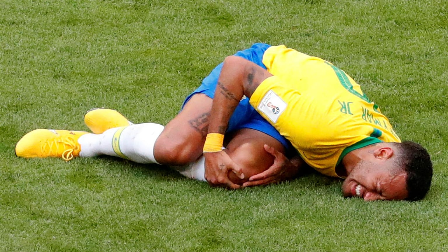 Mondial : Neymar, déjà 14 minutes le nez dans le gazon