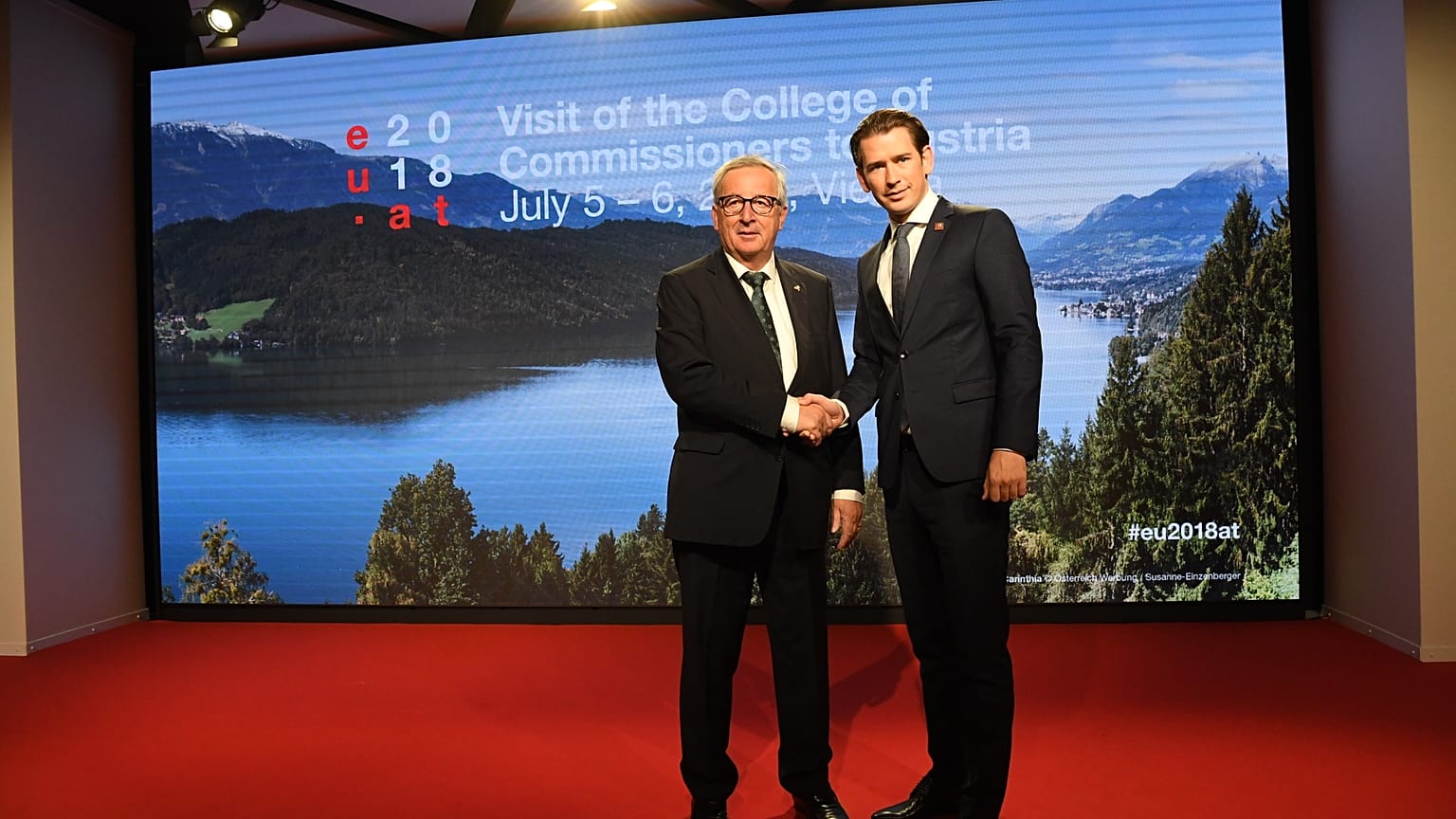 Le président de la Commission européenne et le chancelier autrichien