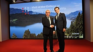 Le président de la Commission européenne et le chancelier autrichien
