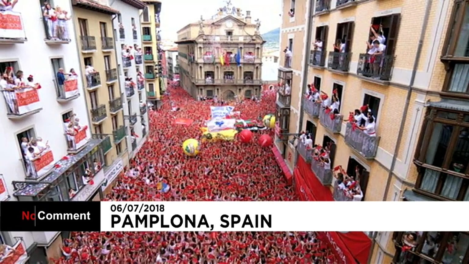 Pamplona: comincia la festa di San Firmino