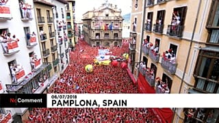 Pamplona: comincia la festa di San Firmino