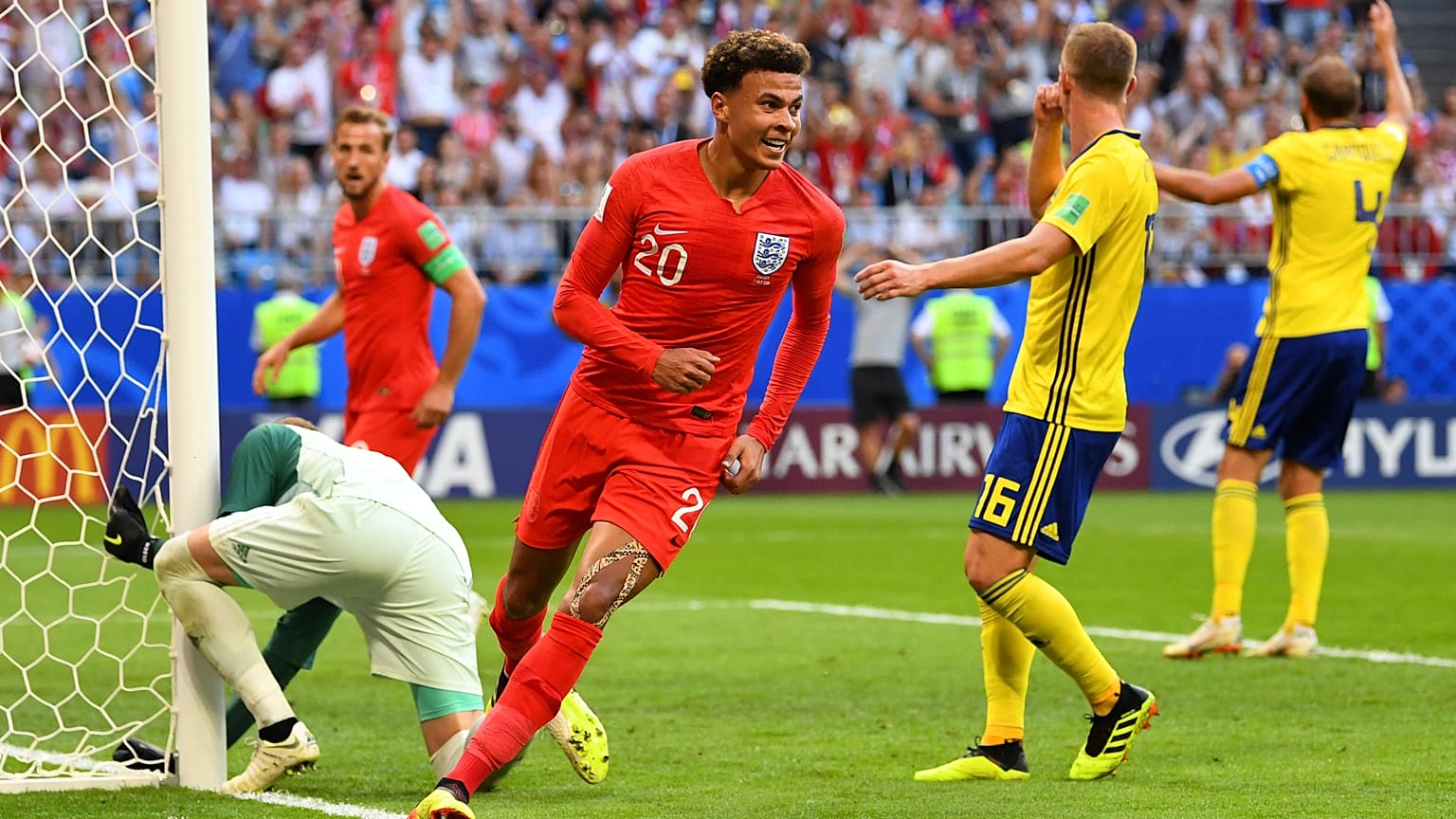 كأس العالم 2018: منتخب الأسود الثلاثة يفوز على السويد ب 2-0 ويتاهل للدور نصف النهائي