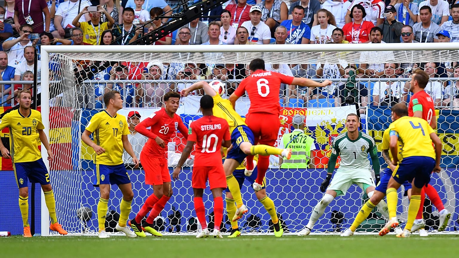 Inglaterra gana 2-0 a Suecia y se clasifica para las semifinales del Mundial