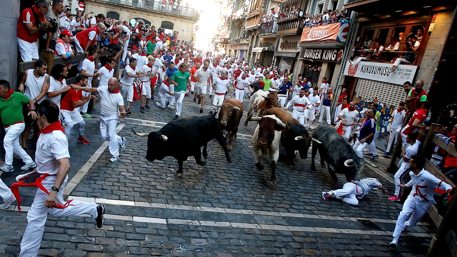Tercer encierro, el más rápido de estos Sanfermines 