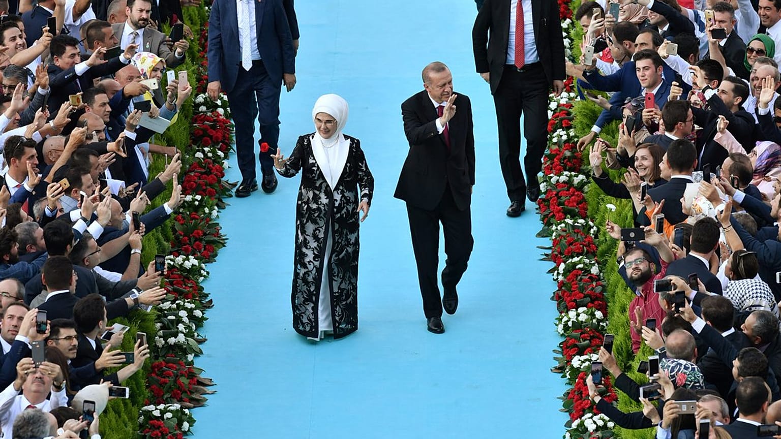 Ünlülerin objektifinden başkanlık töreni