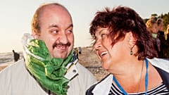 Dana with her son Paulius, now 38, who inspired her work