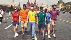LGBT activists protest in Moscow by forming 'hidden' Pride flag 