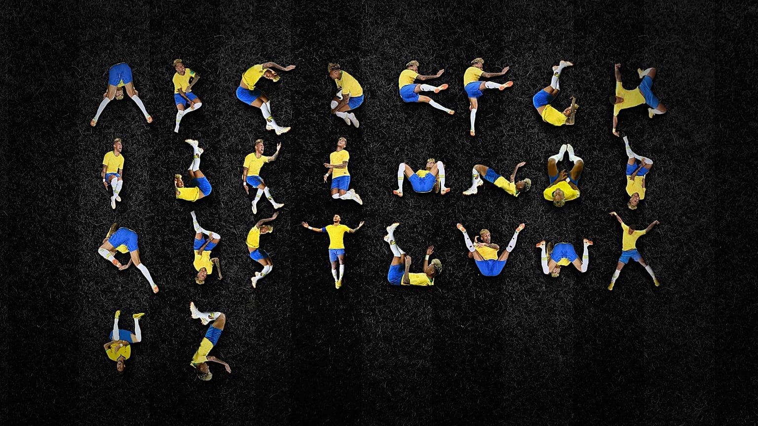 De la A a la Z: Las caídas de Neymar en el Mundial crean un alfabeto