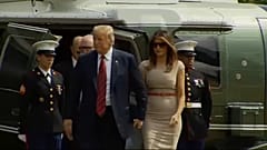 Tüntetők várták Trumpékat Nagy-Britanniában 