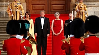 Trump visita el Reino Unido entre la pompa oficial y la hostilidad de la calle