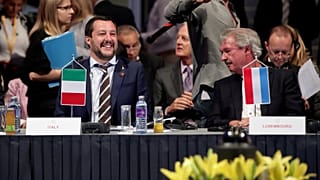 وزير الداخلية الإيطالي ماتيو سالفيني رفقة وزير داخلية لكسمبرغ جان اسيلبورن