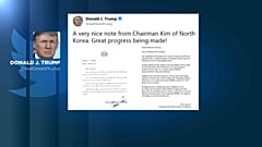 Trump recebe carta de Kim Jong-un 