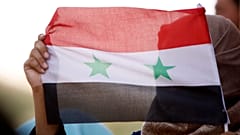 Drapeau syrien hissé à Deraa