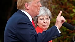 Donald Trump was in the UK for a working visit to meet with Theresa May