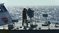 soldier shelling from vessel 