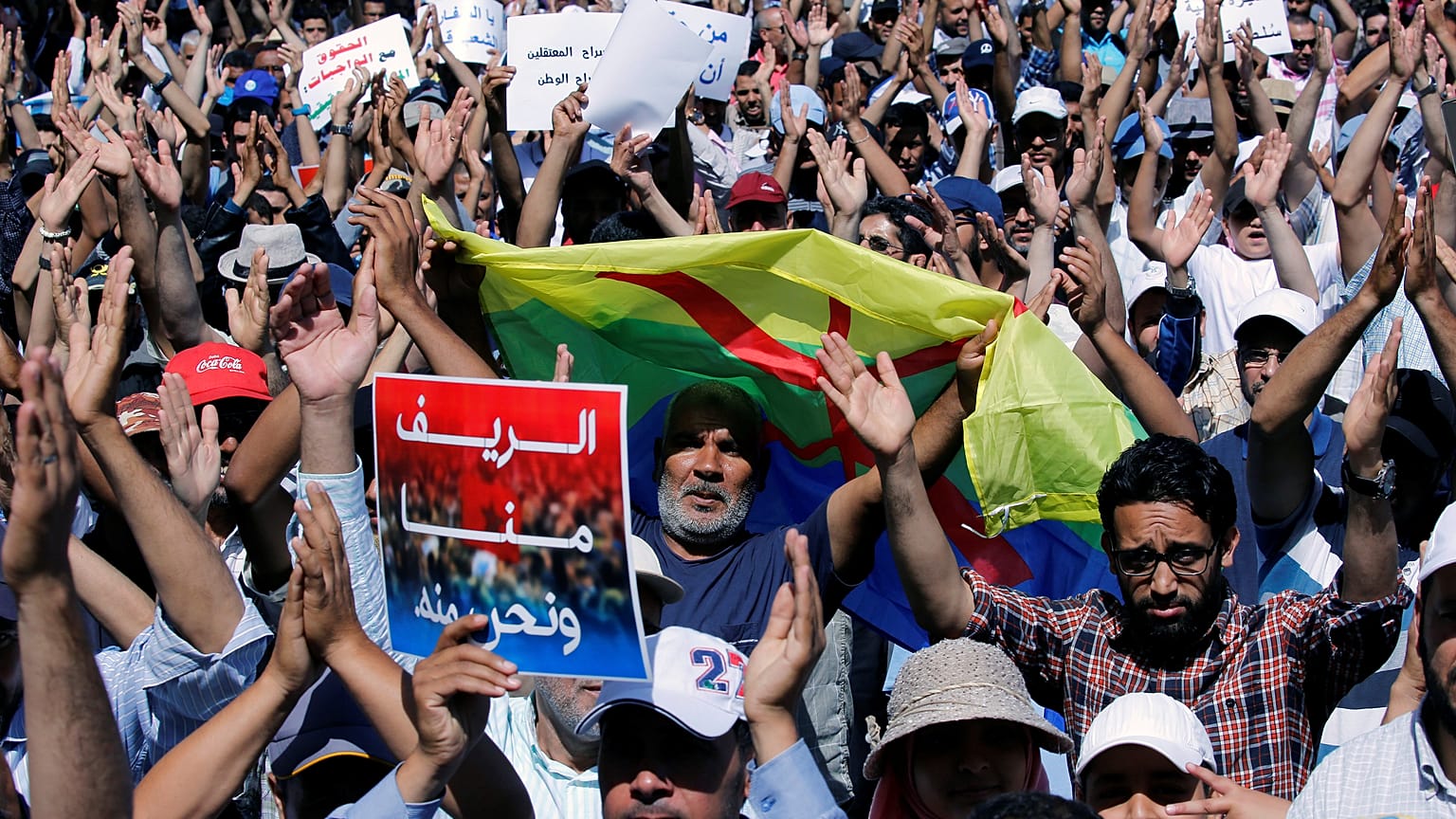 Proteste in den Straßen von Rabat