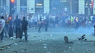 Des heurts en marge des célébrations de la victoire des Bleus