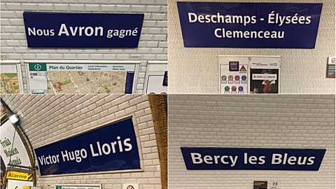 Şampiyonluğun ardından Paris'te durak isimleri değişti