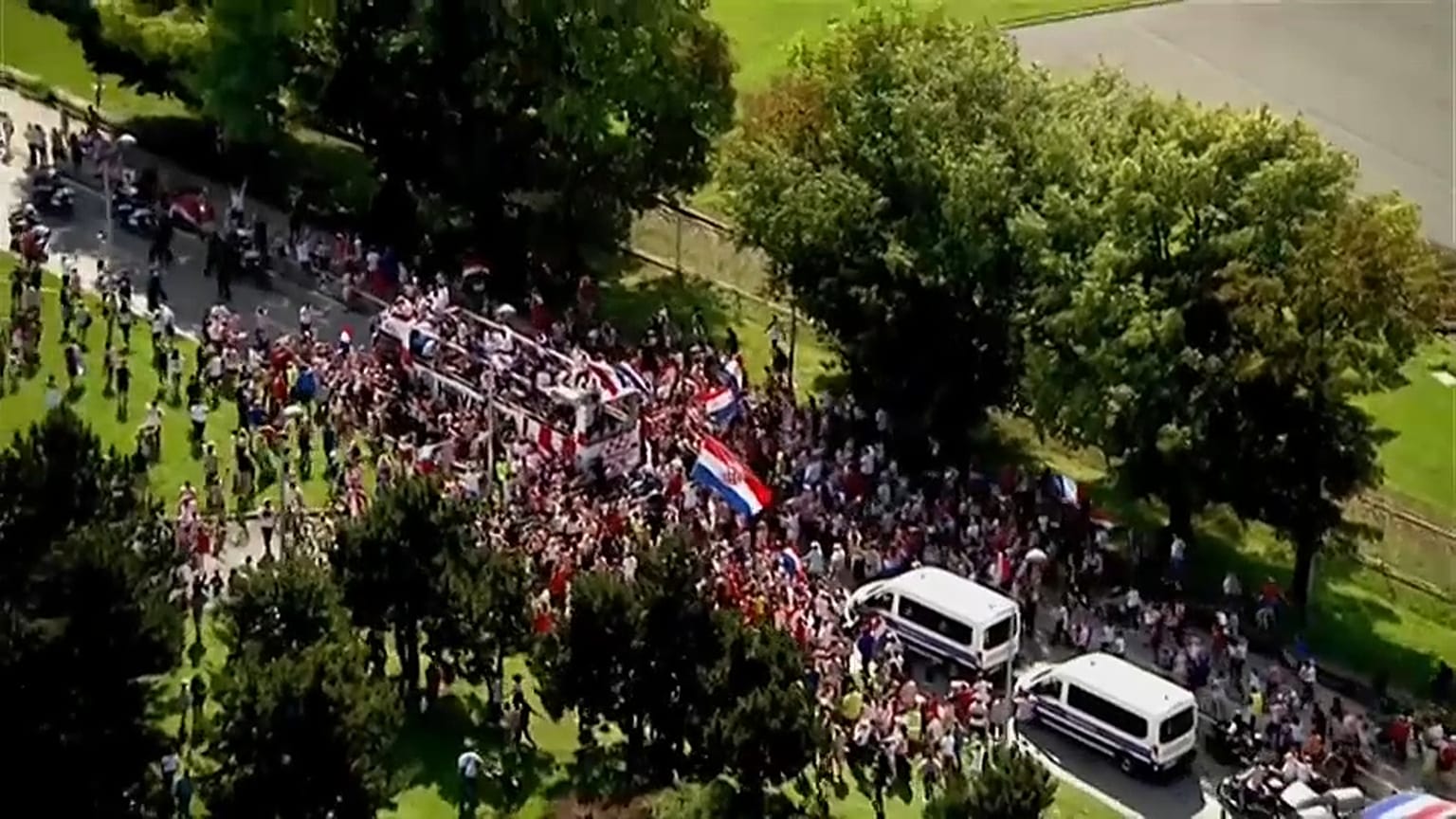 Los 'héroes croatas' llegan a Zagreb