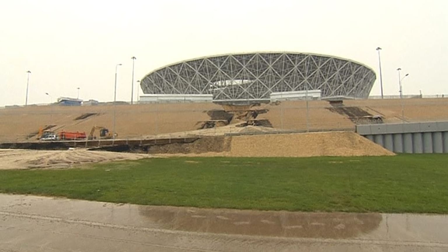 Watch: Heavy rain batters newly-built World Cup stadium 