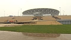 Watch: Heavy rain batters newly-built World Cup stadium 