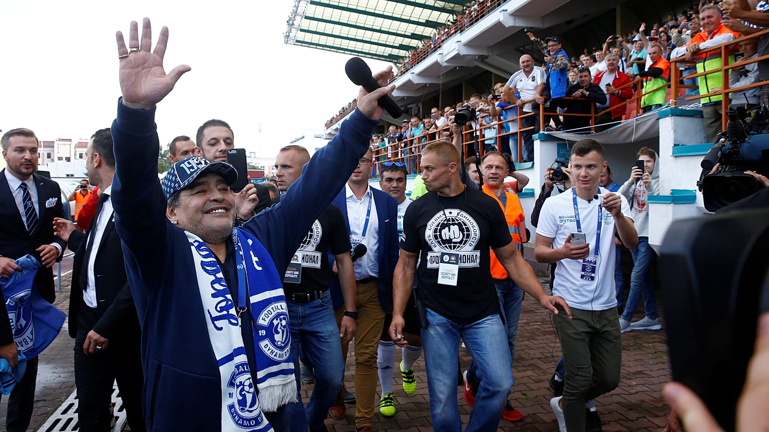 Maradona débarque en Biélorussie